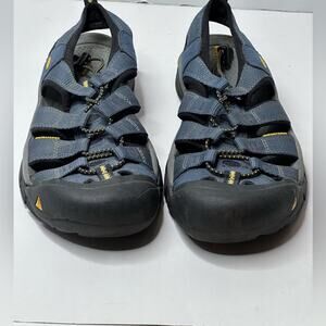KEEN NEWPORT H2 SANDAL STRAPPY HIKING NAVY MEDIUM GRAY 9M Washable Adjustable